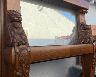 Oak fireplace mantle $5000