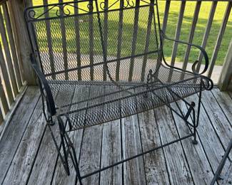 Expanded steel patio glider...