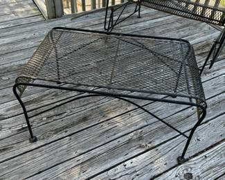 Expanded steel patio cocktail table...