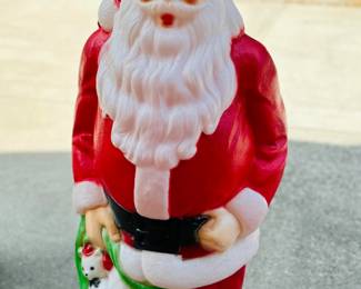 Vintage 4' tall Santa blow mold figure...