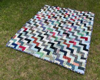 Selection of vintage and antique hand quilted quilts...