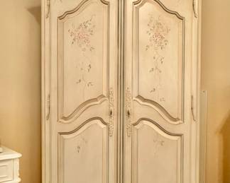 Ethan Allen Swedish Home collection hand painted armoire