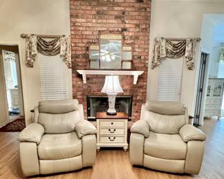 Haverty’s leather power recliners