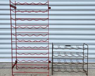 Metal wine racks
