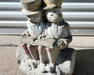 Cement crickets lawn decor