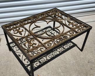 Gorgeous iron and gold table