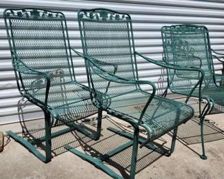 Wrought iron chairs by meadowcraft