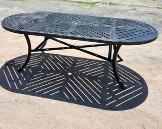 Large patio dining table