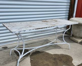 Vintage metal console table