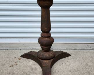 Iron table base