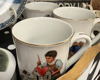 Norman Rockwell mugs