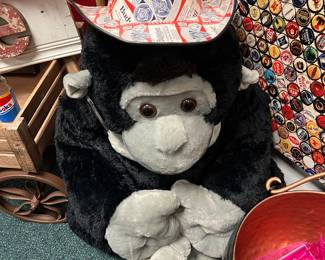 Plush large monkey