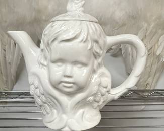 vintage cherub teapot