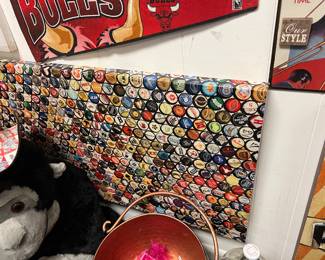 Bottle cap canvas print