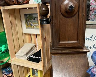 Vintage wooden wall phone