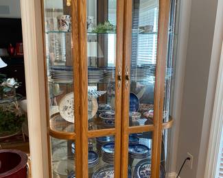Oak Curio Cabinet