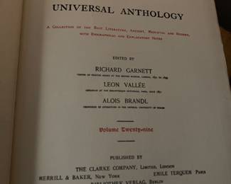 Antique Universal Anthology Book Set
