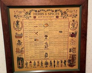 vintage wooden spice cabinet