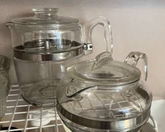 Pyrex Tea Kettle and Percolator 