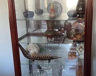 Curio cabinet - $100 each (2 of 2). Contents sold separately.