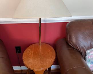 Side table with lamp (has storage underneath for magazines) - $10