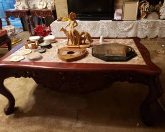 Marble Top Rectangle Coffee Table