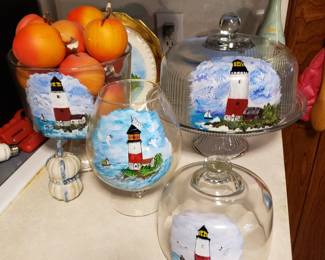 Hand Painted Lighthouse Items