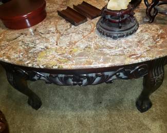Marble Oval Coffee Table
