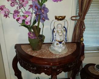 2nd Marble Half Circle Table