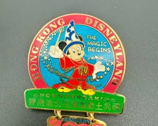 FANTASIA SORCERER MICKEY 2003 HONG Kong GROUNDBREAKING WDI LE DISNEY PIN
