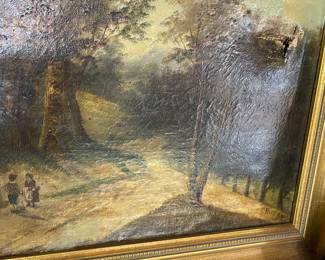 Antique Oil on Canvas (Damage)