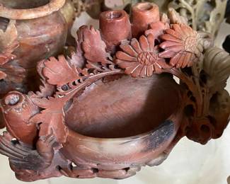 Oriental Carved Soapstone