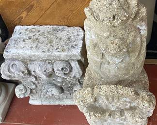 Assorted Concrete Statues