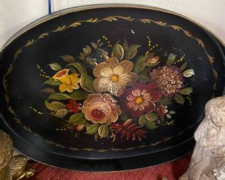 Painted Toleware Tray