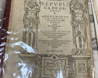 Program in Latin from 1575