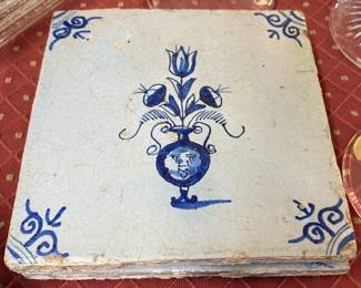 Early Delft Blue Tile