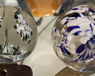 Small Art Glass Paperweights
