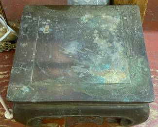 Large Heavy Brass Plant Stand