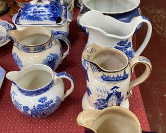 Assorted Pitchers (Some Buffalo Pottery)