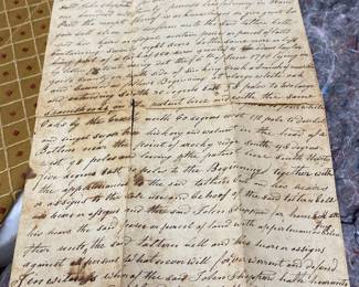 Early 1800's Land Deed