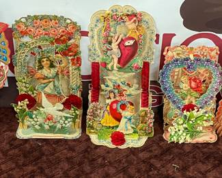 Old Mechanical Valentines Cards