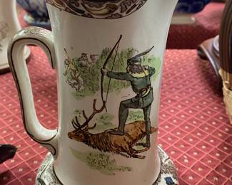 Buffalo Pottery Deer Hunt Jug/Pitcher