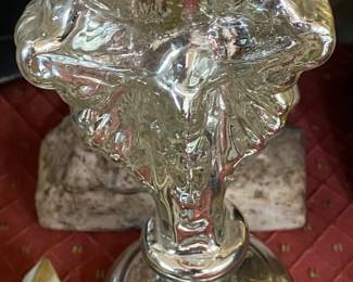 Mercury Glass Perfume Decanter