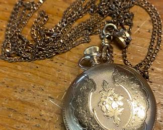 Small Old Ornate Waltham Pocket Watch