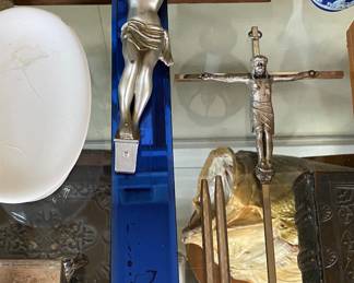 Large Mirrored Crucifix