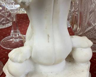 Marble Lion Candle Holder