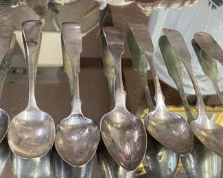 Hall & Elton Coin Silver Spoons