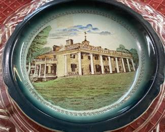 Buffalo Pottery Washington's Home Transferware Plate