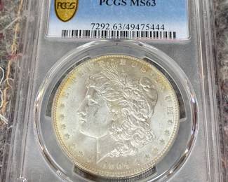 1904-O Morgan Silver Dollar PCGS MS63