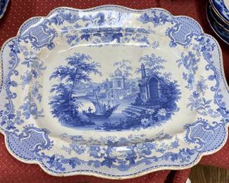 Japanese Blue and White Platter